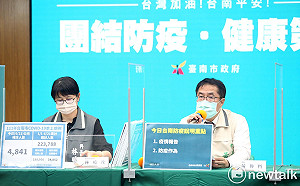 南市新增4841確診 黃偉哲籲學童、長者速接種第二劑追加劑疫苗