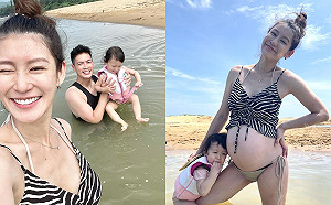 挺9月孕肚帶女玩SUP！趙孟姿「海上親餵」畫面曝光  網驚：太猛