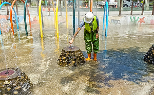 玩水趣！新北新莊塭仔底濕地公園戲水池7/1開放