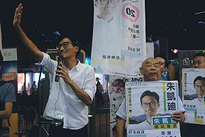 港候任議員朱凱廸報警：暴力危及人身安全