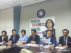一例一休欲闖關？國民黨：力抗到底