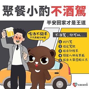 新北鼓勵酒後代駕 車隊與通路合作100元現金券抵車資