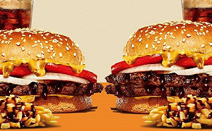 漢堡王賣巧克力套餐　牛肉堡買1送1