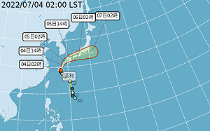 輕颱艾利轉進東海對流仍旺盛 南高屏大雨警戒