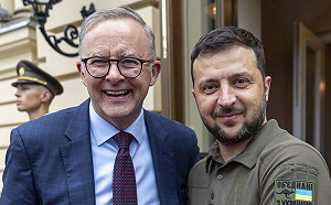 澳總理會澤連斯基 宣布提供烏克蘭29.7億一系列援助計畫