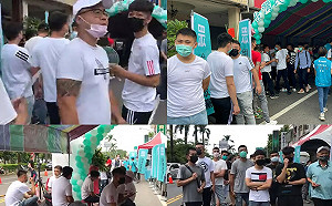 民眾黨屏東場再爆出現黑白衣人團 網酸：像統促黨