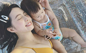 簡廷芮懷二寶出血不能抱小孩  無奈：有點對不起大女兒