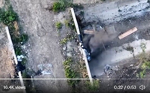 (影)烏克蘭無人機丟F1手榴彈 20秒後無俄軍生還
