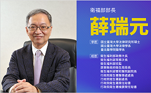 快訊》薛瑞元接任衛福部長 王必勝升衛福部次長兼指揮官