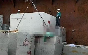 疑鋼繩突斷裂！花蓮工人遭巨石砸死