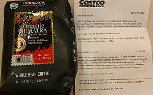 有機蘇門達臘咖啡豆封口不全！好市多發通知信：可退貨