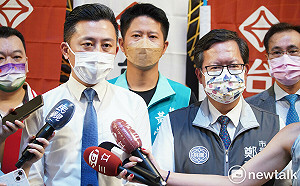 與鄭文燦同台出席基進黨活動 林智堅：桃園隊服務、建設不分黨派