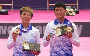 雷千瑩、湯智鈞「強心臟」混雙摘金