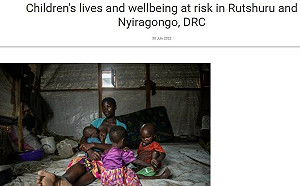 民主剛果東部戰亂 聯合國：數千兒童逃離家園