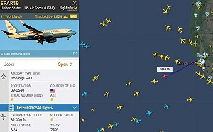 裴洛西29日展開亞太行！美軍一架波音C-40C啟航 吸引近10萬人線上觀看