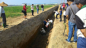 新園農場挖水道 史前遺址完好地景受影響