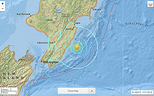 紐西蘭再傳6.3強震  北島外海震源深度37公里