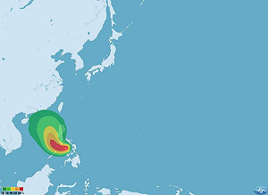 第25號颱風蝎虎成形 不撲台灣只帶雨來