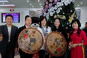 積極南向 越捷航空首航高雄