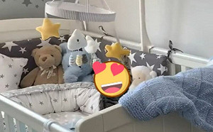 偶是北鼻！嬰兒房驚見毛寶寶拉玩具