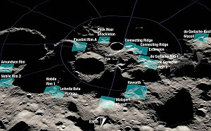 NASA登月計畫著陸點曝光！直奔月球南極永久陰影區