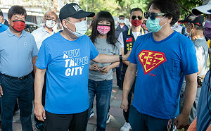 林口親子健行邀如果劇團熱情展演  侯友宜陪民眾嗨翻天