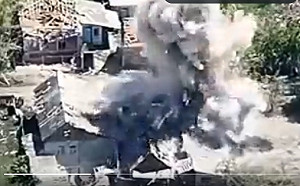 (影) 烏克蘭無人空拍機立大功！遠程鎖定俄軍目標 指揮砲兵轟炸