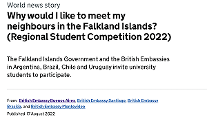 中國挺阿根廷收回福克蘭群島 批英玩「強權政治」