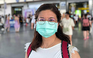 反對「數位中介法」  高市議員參選人王文心週日到總統府前抗議