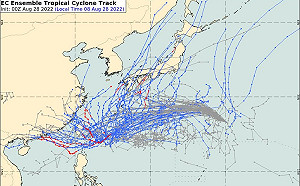 軒嵐諾路線有變化？彭啟明曬「凌亂預測圖」 網嗨：希望登陸台灣