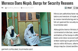 摩洛哥下達罩袍禁賣令  48小時內清除庫存