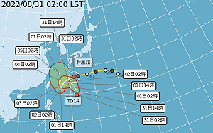 強颱軒嵐諾恐併熱帶低壓 北東今晚起變天慎防雨彈