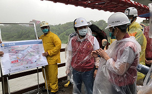 軒嵐諾挾雨通過 侯友宜視察三鶯大橋工程防颱整備