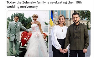抗俄英雄澤連斯基夫妻19週年婚前後對比 網路瘋傳