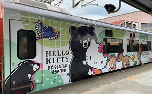 Kitty迷注意！仙境西拉雅主題列車9/12首發  ６大仙品一次嚐盡