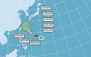 可以安心賞月嗎？第12號颱風「梅花」生成  一圖看懂影響範圍
