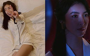 慶祝入圍金鐘福利大放送！楊謹華深夜曬長腿躺床照