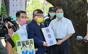 赴監察院遞狀檢舉 蔡培慧團隊批南投縣長林明溱聘任兒子當「黑官」