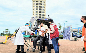 八里區颱洪複合型災害暨防災公園無預警開設實兵演練