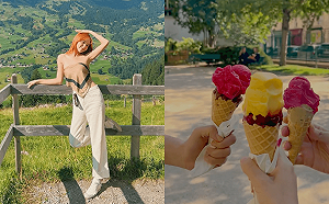 風景美到「發春」？林萱遊瑞士自曝：無時無刻都在吃