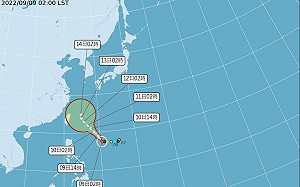 梅花恐增強為中颱 午後防局部雷陣雨