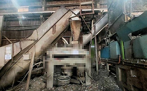 彰化工人跌磨碎機亡！廠區勒令停工