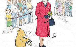 英國迪士尼＋推特Po｢女王與小熊維尼｣溫馨繪圖悼念遭疑暗諷習近平