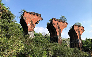 保護古蹟！苗栗龍騰斷橋北斷橋加固工程開工了