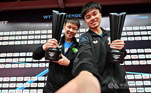 (影)林昀儒陳思羽聯手 WTT阿拉木圖挑戰賽混雙奪冠