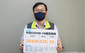 快訊》本土39,330境外239 莊人祥：較上週同日增7476 增幅23.5%