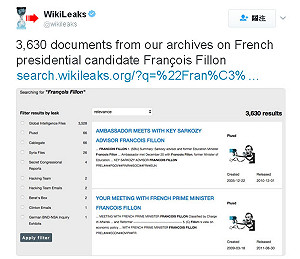 食髓知味？維基揭密被指插手法國大選暗助勒龐