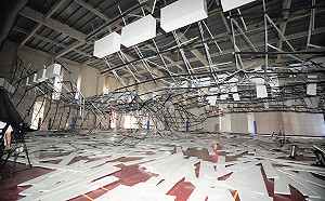 八德運動中心天花板坍塌 鄭文燦再致歉、點名瑞助營造要負責