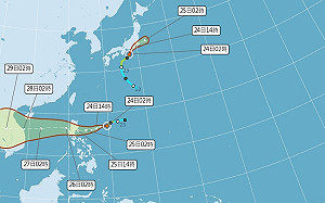 北東局部大雨 沿海風強浪大 雙颱對台灣無直接影響