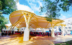 鄭寶清批天幕是大違建 桃市府：天幕設置具合法性